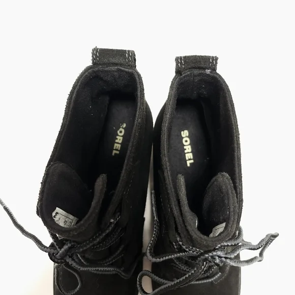 SOREL Toronto Womens Black Suede Wedge Ankle Boots Size 7 Black - Picture 5 of 6